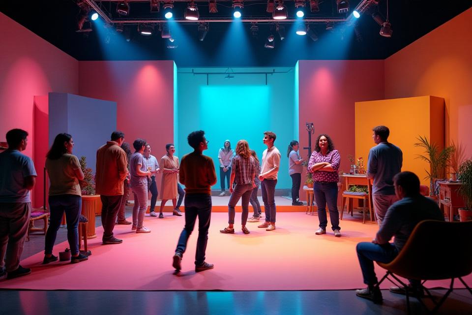 Produzione sketch comici con cambi scena rapidi